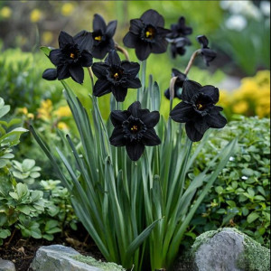 Нарцисс Тень Королевы купить по цене от 500р. в интернет-магазине «Посадика» с доставкой почтой в в Змеиногорске и по всей России – [изображение №1].